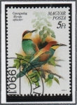 Stamps Hungary -  Aves Protegidas, Merops apiaster