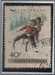 Stamps Hungary -  Niños con Trineo