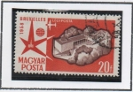 Stamps Hungary -  Universal Exposicion en Brucelas, Pabellon d' Hungria, Budapest