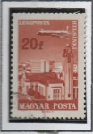 Stamps Hungary -  Avion sobre Ciudades: Helsinki