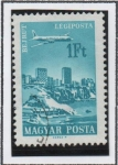 Stamps Hungary -  Avion sobre Ciudades: Beirut