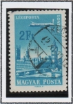 Stamps Hungary -  Avion sobre Ciudades: Londres