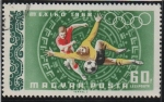 Stamps Hungary -  Calendario Azteca y Anillos Olímpicos: Futbol