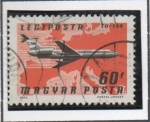 Stamps Hungary -  Aviones, lineas Aereas: TU-154: Malev-Europa