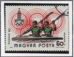 Stamps Hungary -  Moscu' 80: Cayak doble