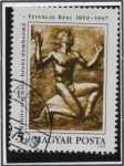 Stamps Hungary -  Escultura de Beni Ferenczy, 1890-1967