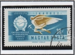 Stamps Hungary -  Historia d' l' Aviacion: Icaro y emblema del aeroclub nacional