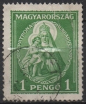 Stamps Hungary -  Virgen María, Patrona d' Hungría