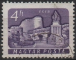 Stamps Hungary -  Castillos: Eger