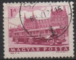 Stamps Hungary -  Bus y Parlamento