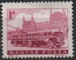 Stamps Hungary -  Bus y Parlamento