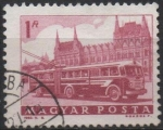 Stamps Hungary -  Bus y Parlamento