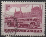 Stamps Hungary -  Bus y Parlamento