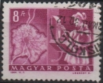 Stamps Hungary -  Mapa d' Budapes