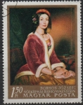 Stamps Hungary -  Lady in Fur