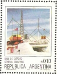 Stamps Argentina -  base de ejercito general belgrano