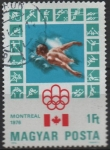 Stamps Hungary -  Montreal '76 Natacion