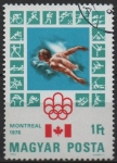 Stamps Hungary -  Montreal '76 Natacion