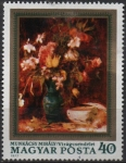 Stamps Hungary -  Flores por pintores Húngaros,