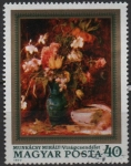 Stamps Hungary -  Flores por pintores Húngaros,