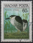 Stamps Hungary -  Garza negra Coronado