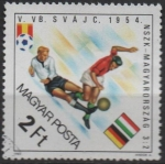 Stamps Hungary -  Copa d' mundo Hungria e competición Con?, Alemania