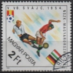 Stamps Hungary -  Copa d' mundo Hungria e competición Con?, Alemania