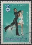 Stamps Hungary -  Juegos Olimpicos d' Invierno Patinaje Artistico