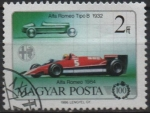 Stamps Hungary -  Ferrari Tipo 156 Coche d' Carreras