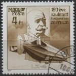 Stamps Hungary -  Ferdinand von Zeppelin LZ-4