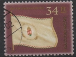 Stamps Hungary -  Bandera