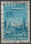 Stamps Hungary -  Avion Sobre: Londres