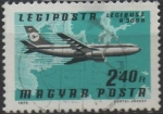 Stamps Hungary -  Aviones, lineas Aereas: Lufthansa, Noroeste d' Europa