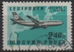 Stamps Hungary -  Aviones, lineas Aereas: Lufthansa, Noroeste d' Europa