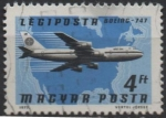 Stamps Hungary -  Aviones, líneas Aéreas:  Boeing 747, America d' Norte