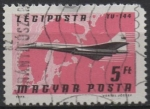 Stamps Hungary -  Aviones, líneas Aéreas:  TU-144  Norte d' Europa