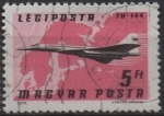 Stamps Hungary -  Aviones, líneas Aéreas:  TU-144  Norte d' Europa