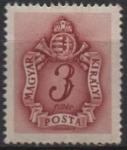 Sellos de Europa - Hungr�a -  Emblema d' l' Union Postal