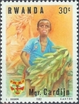 Stamps Rwanda -  Cardenal Cardijn - Centenario del nacimiento, Mons. Cardijn