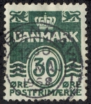 Stamps Denmark -  Cifras