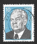 Stamps Germany -  1702 - Centenario del Nacimiento de Wilhelm Pieck (DDR)