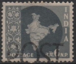 Stamps India -  Mapa d' l' India