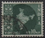 Stamps India -  Mapa d' l' India