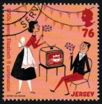 Sellos de Europa - Isla de Jersey -  serie- Cultura popular años 50