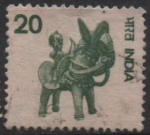 Stamps India -   	Caballo y jinete