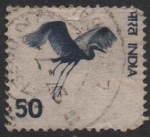 Stamps India -  Garza blanca. Egretta alba