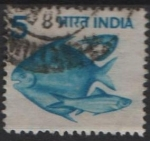 Sellos de Asia - India -  Peces