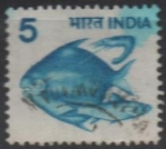 Stamps India -  Peces