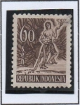 Stamps Indonesia -  Héroe Mitológico