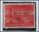 Stamps Indonesia -  Plantaciones d' Caucho